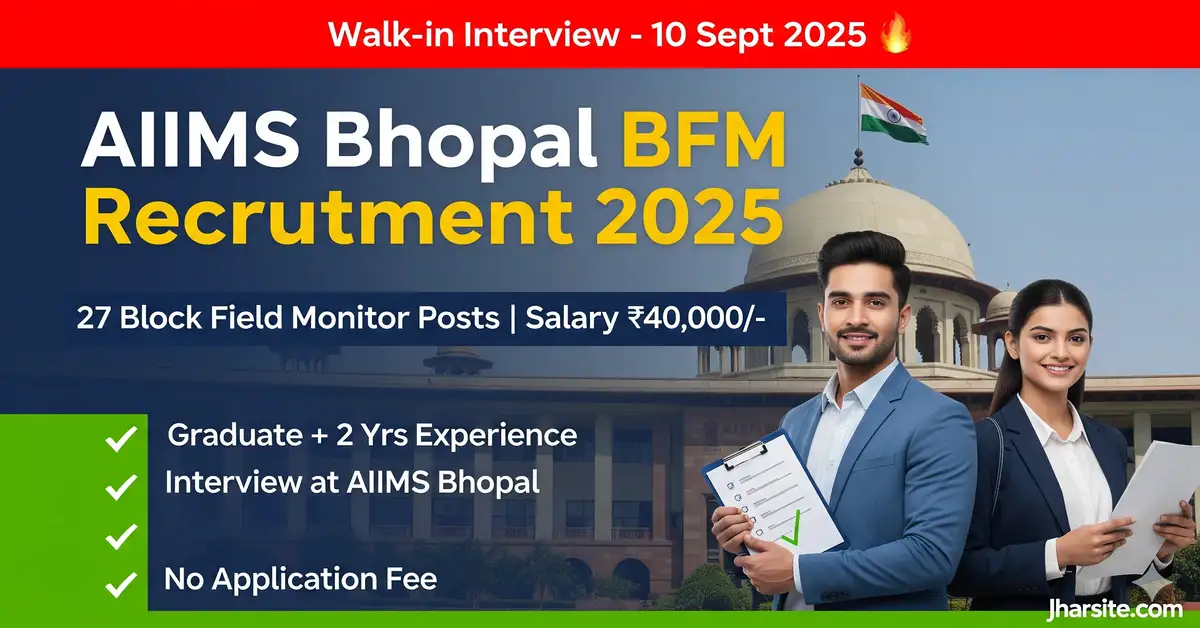 AIIMS Bhopal BFM Recruitment 2025