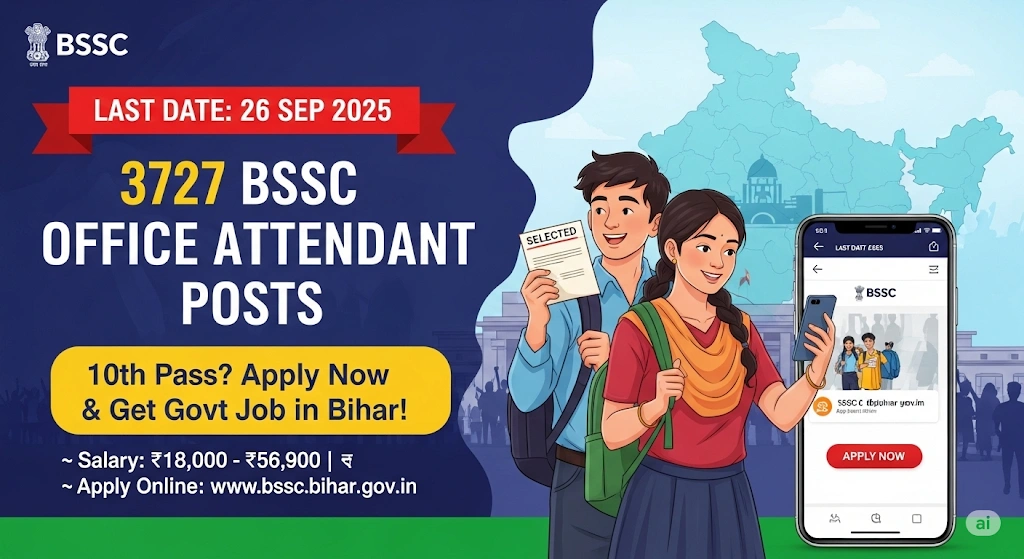 BSSC Office Attendant Recruitment 2025