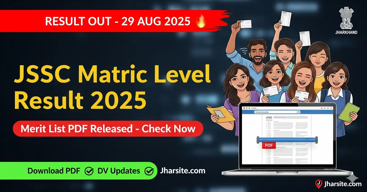 JSSC Matric Level Result 2025