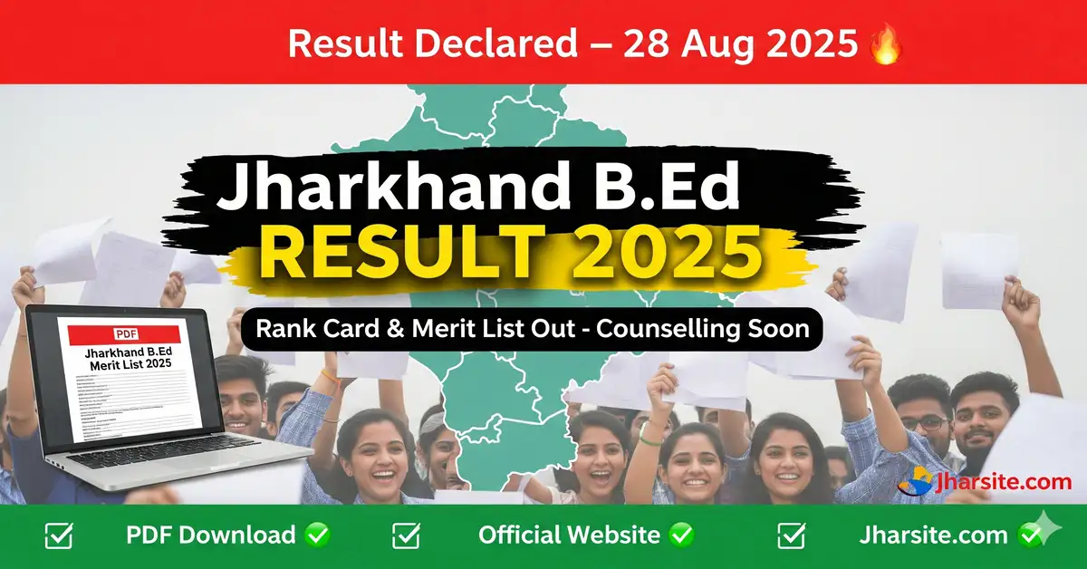 Jharkhand B.Ed Result 2025