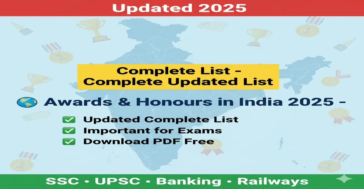 Awards and Honours in India 2025