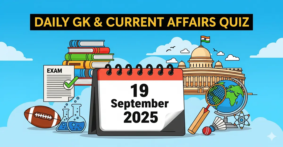 Current Affairs Quiz 19 September 2025