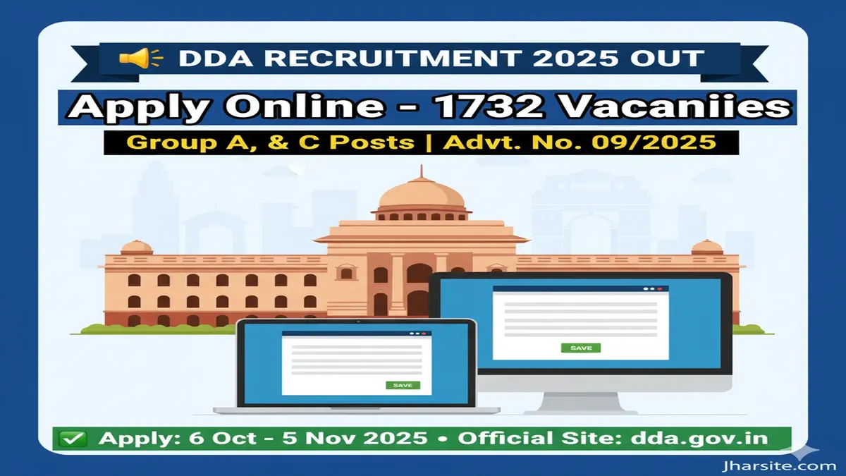 DDA Recruitment 2025