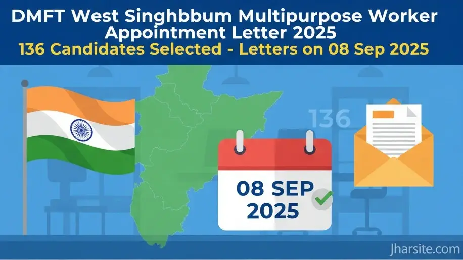 DMFT West Singhbhum Multipurpose Worker Appointment Letter 2025