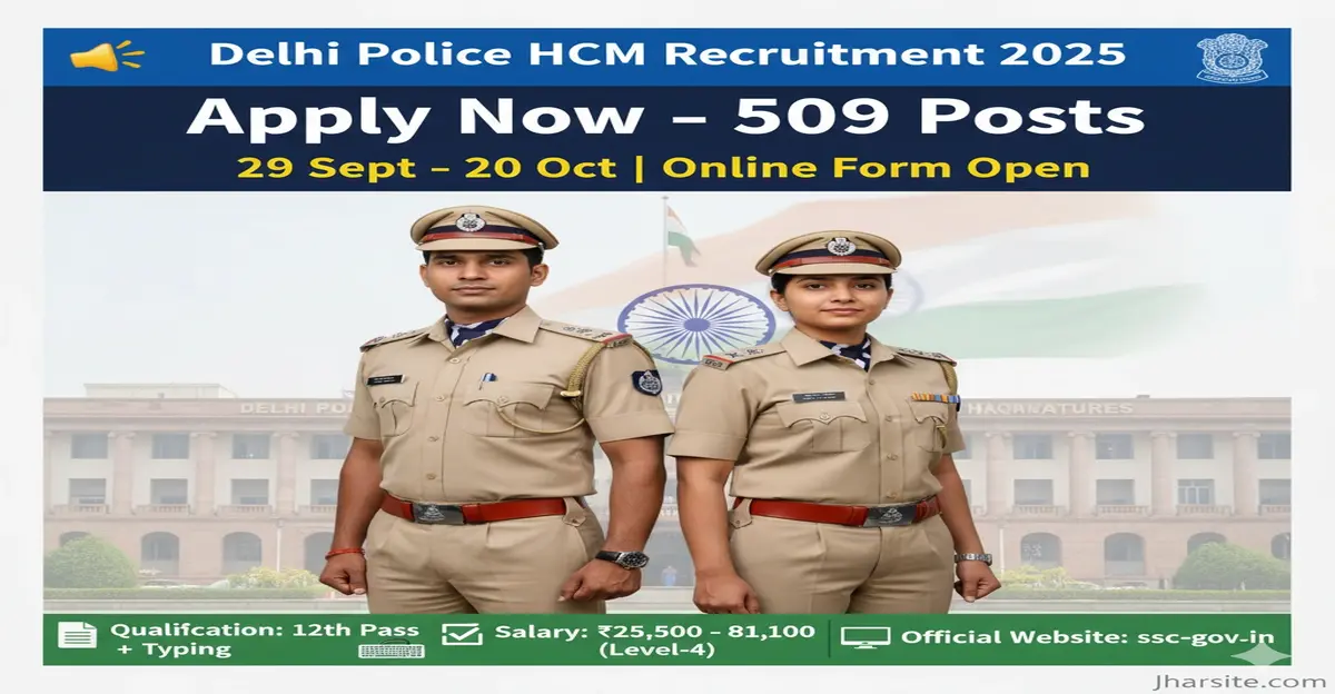 Delhi Police Head Constable Recruitment 2025
