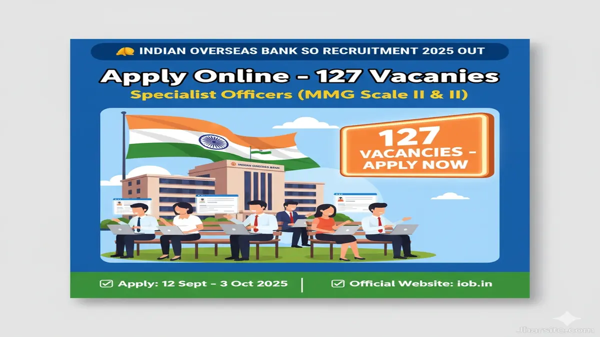 Indian Overseas Bank SO Recruitment 2025
