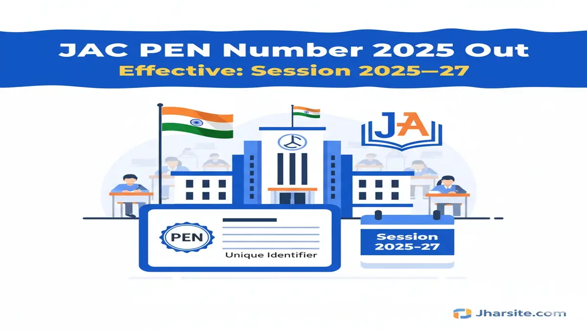 JAC PEN Number Mandatory 2025-27 Matric Inter