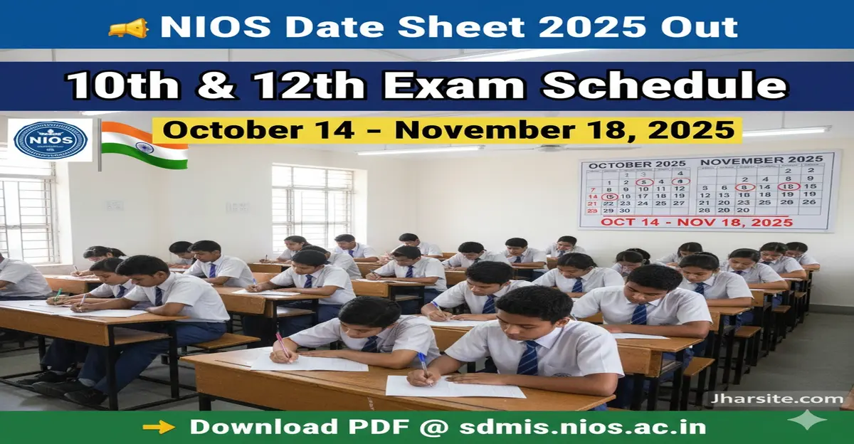 NIOS Date Sheet 2025