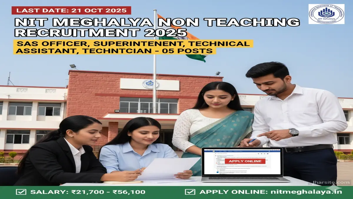 NIT Meghalaya Non Teaching Recruitment 2025
