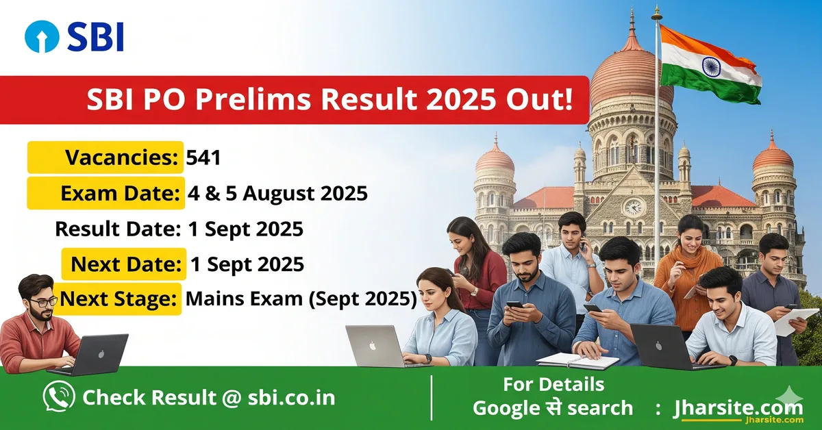SBI PO Prelims Result 2025