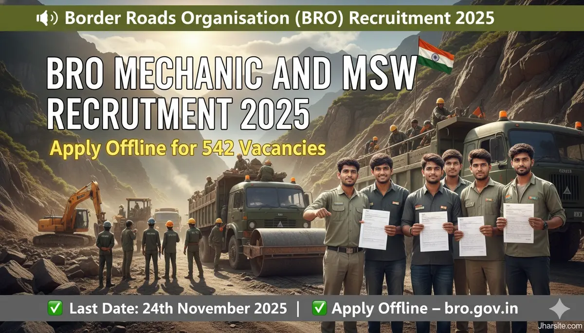 BRO Mechanic and MSW Recruitment 2025