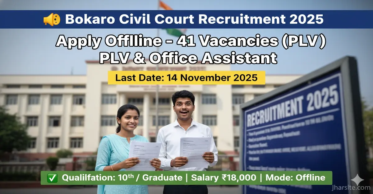 Bokaro Civil Court Recruitment 2025
