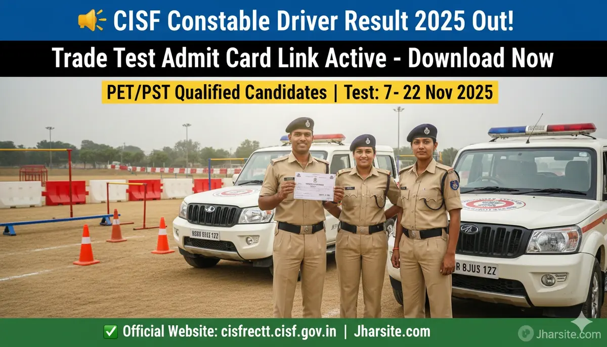 CISF Constable Driver Result 2025