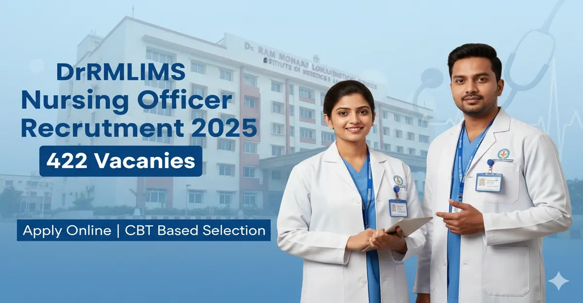DrRMLIMS Nursing Officer Recruitment 2025