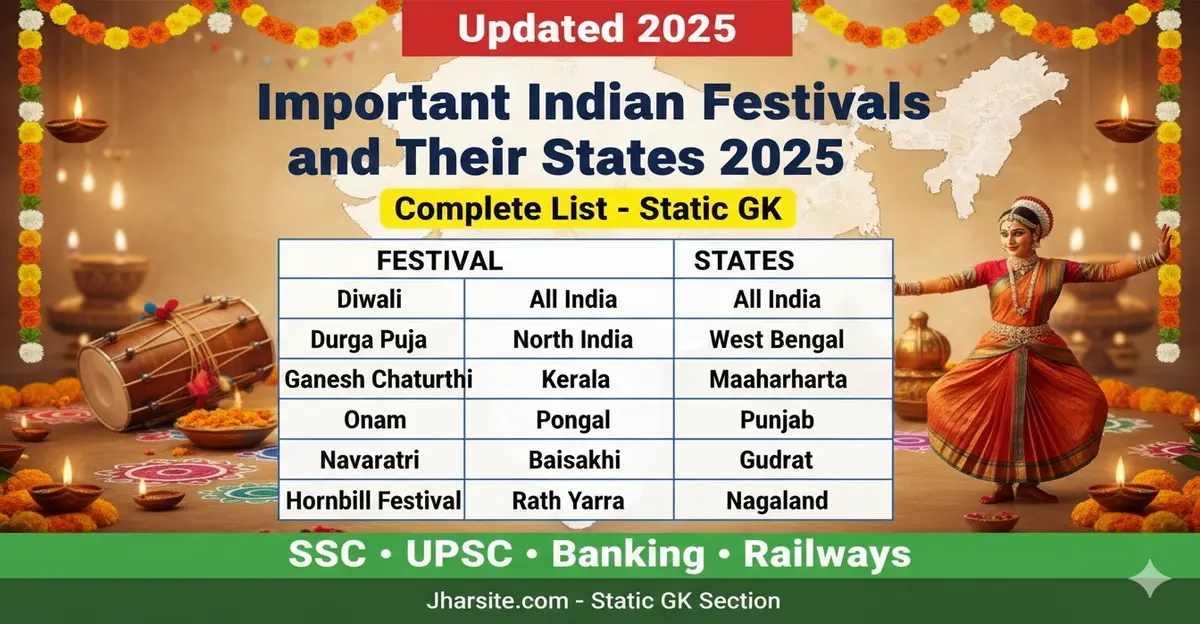 Important Indian Festivals and Their States 2025