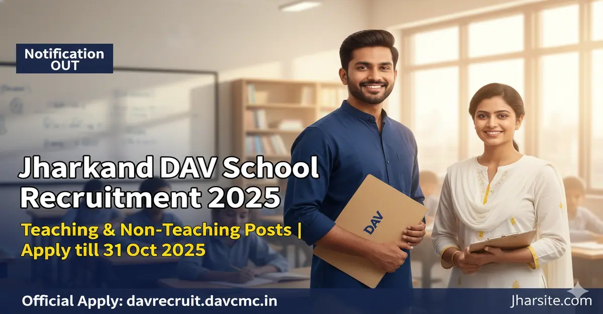 Jharkhand DAV School Recruitment 2025