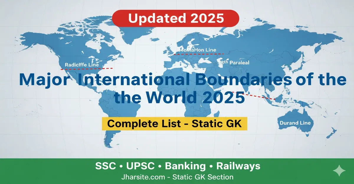 Major International Boundaries of the World 2025