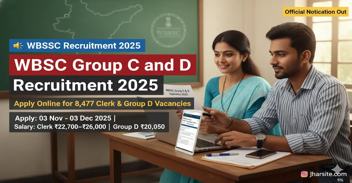 WBSSC Group C and D Recruitment 2025