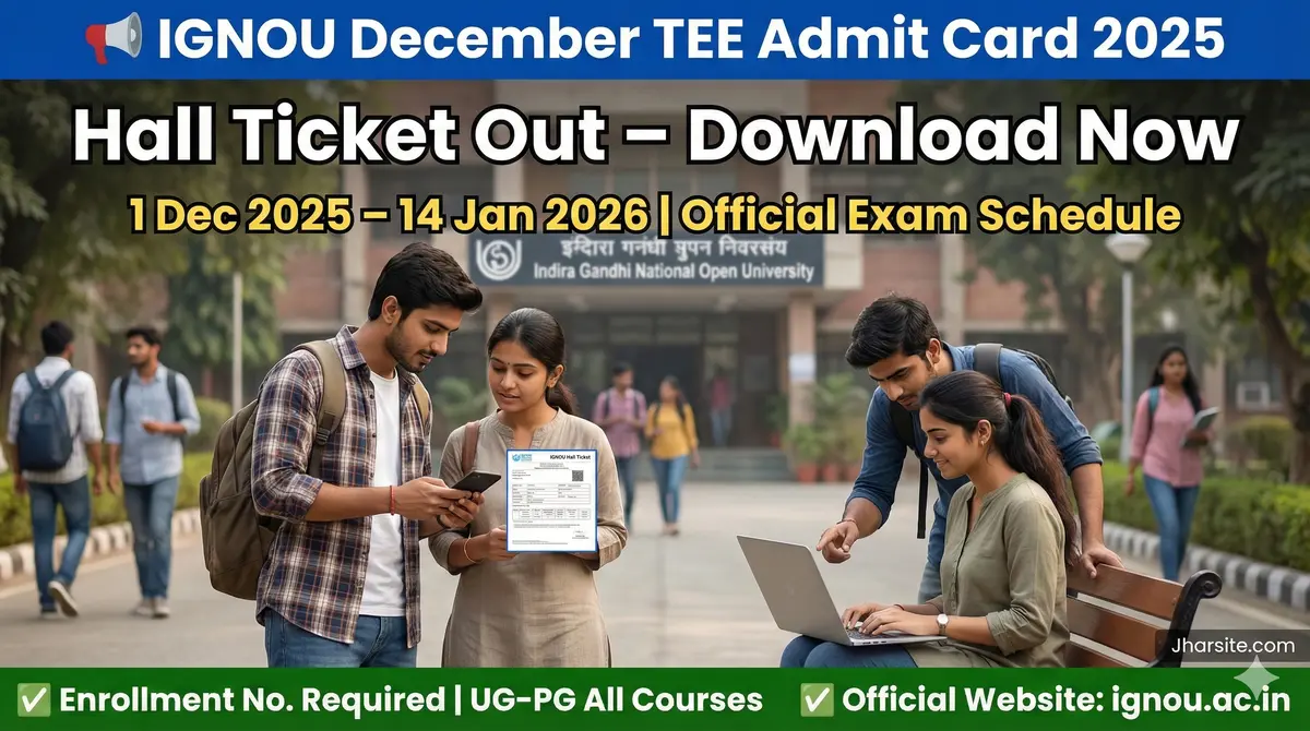 IGNOU December TEE 2025 Admit Card