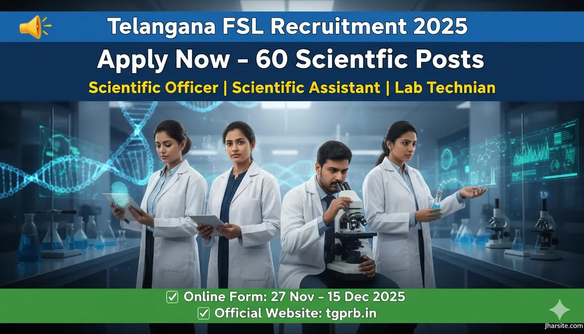 Telangana FSL Recruitment 2025