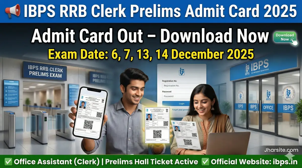 IBPS RRB Clerk Prelims Admit Card 2025