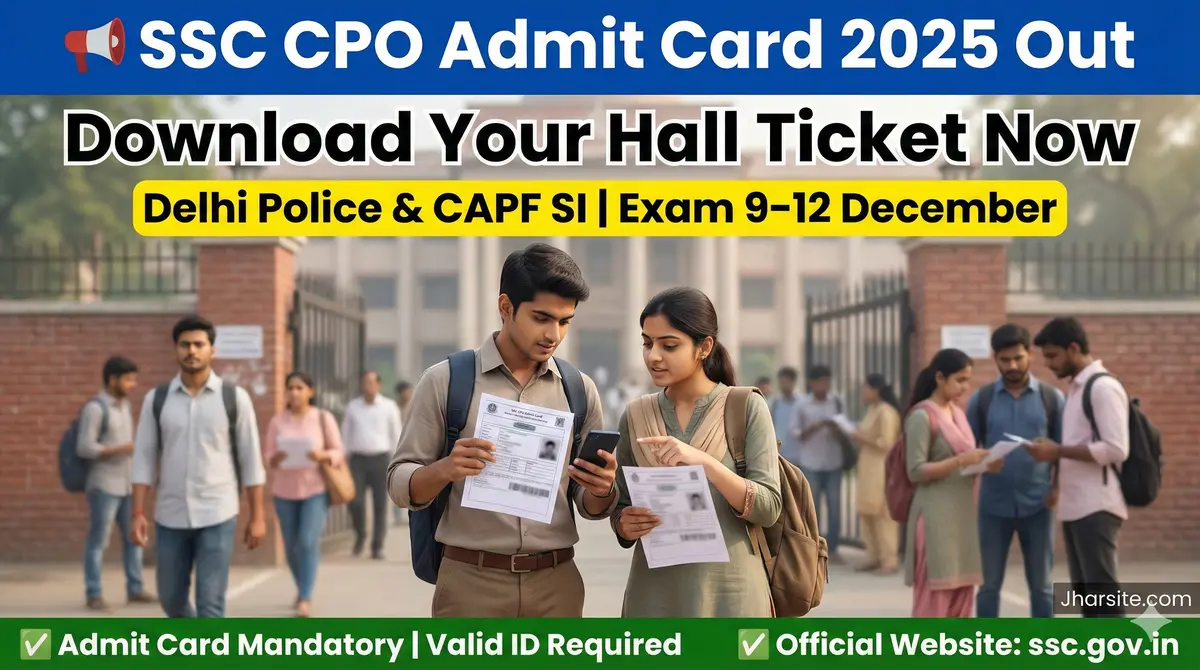 SSC CPO Admit Card 2025