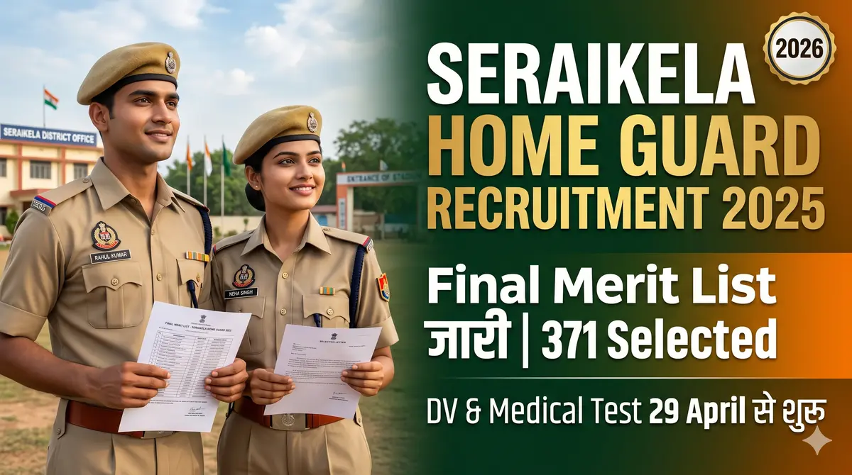 Seraikela Home Guard Recruitment 2025 Result