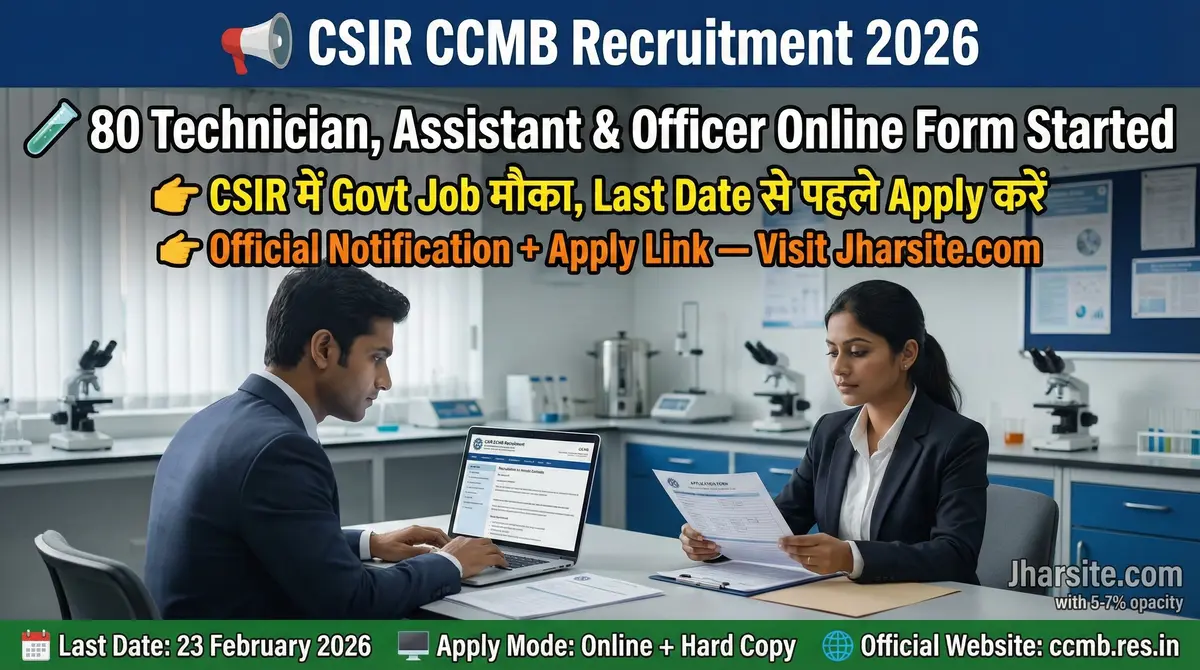 CSIR CCMB Recruitment 2026