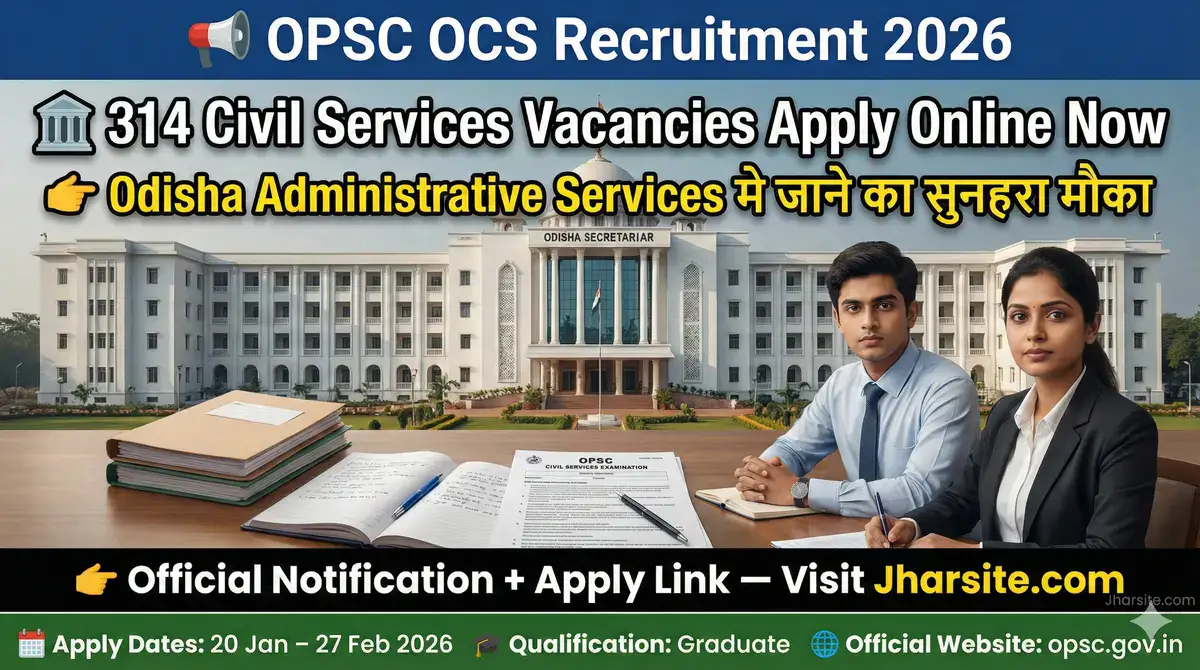 OPSC OCS Recruitment 2026