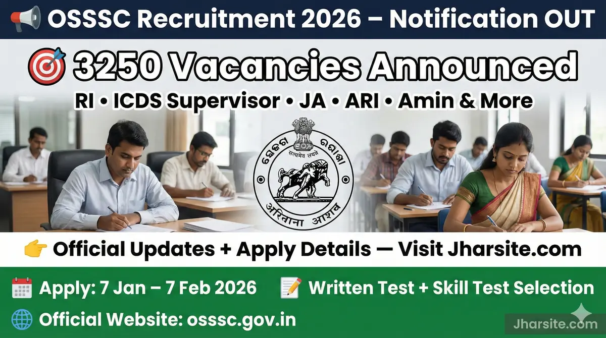OSSSC Recruitment 2026