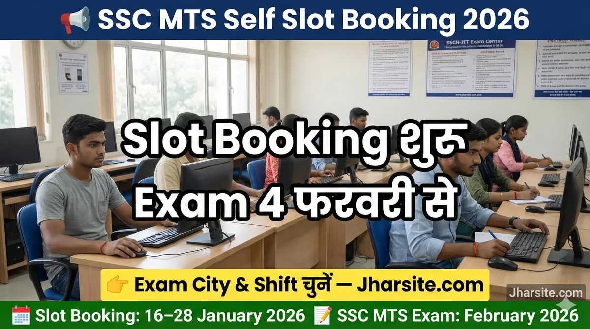 SSC MTS Self Slot Booking 2026