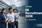 ISI Non Faculty Recruitment 2026