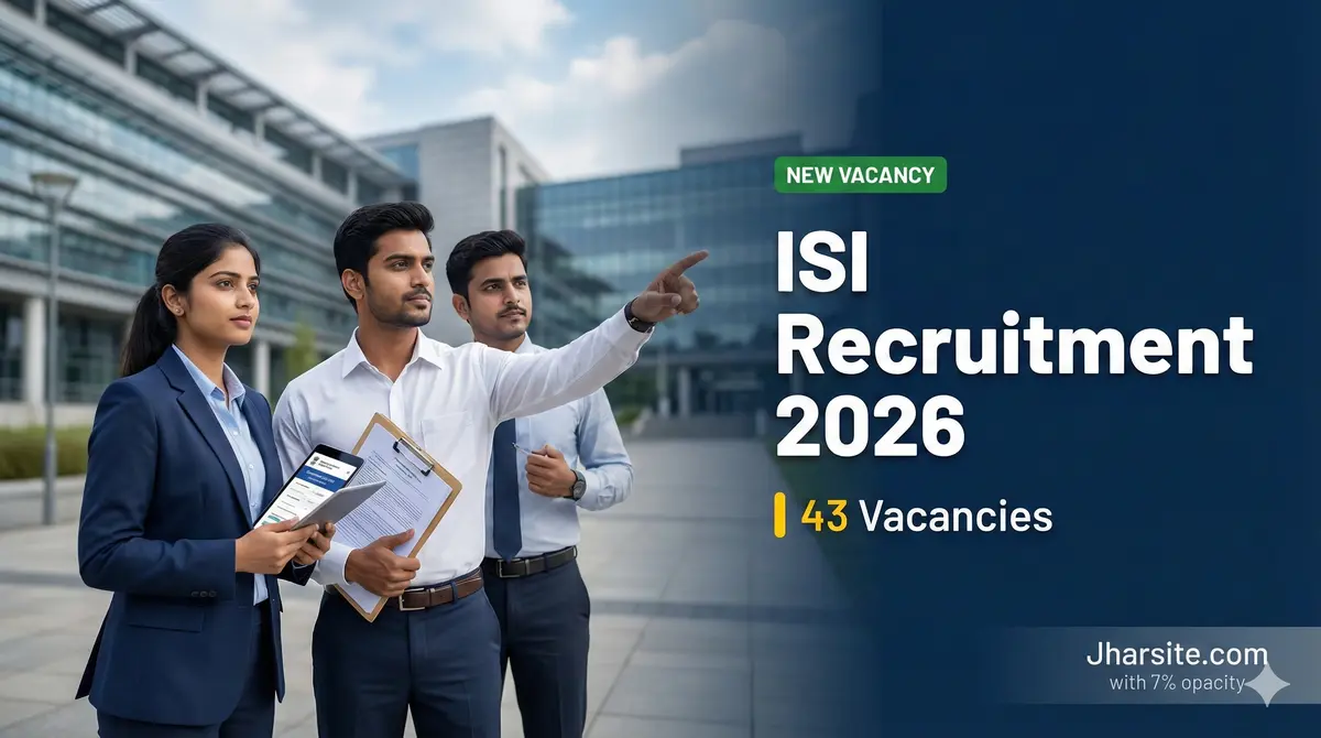 ISI Non Faculty Recruitment 2026