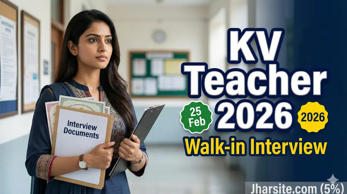 KV Gumla Teacher Recruitment 2026