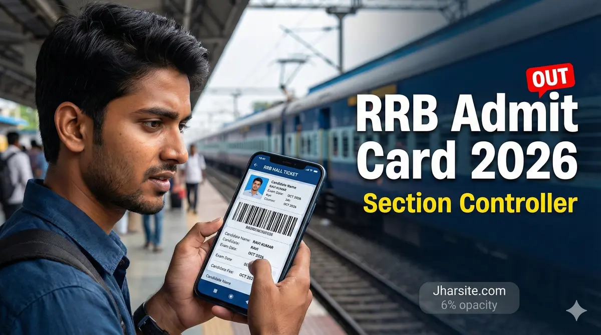 RRB Section Controller Admit Card 2026