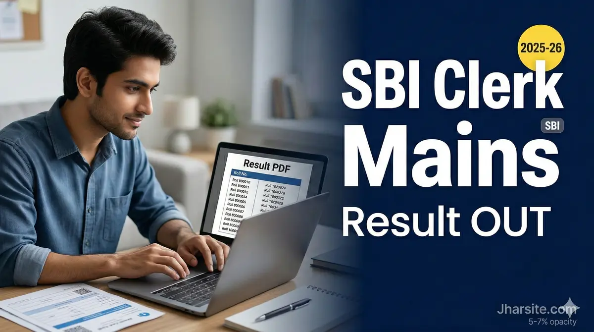 SBI Clerk Mains Result 2025-26