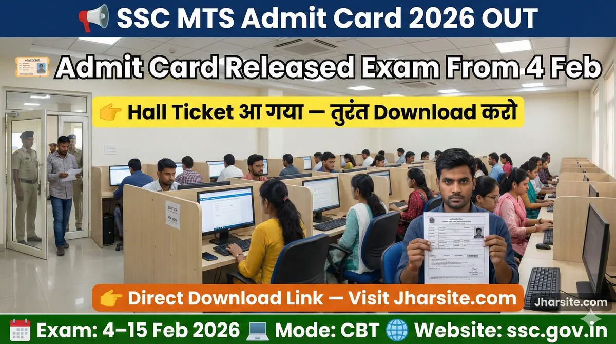 SSC MTS Admit Card 2026