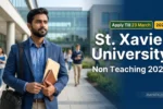 St. Xavier University Non Teaching Recruitment 2026
