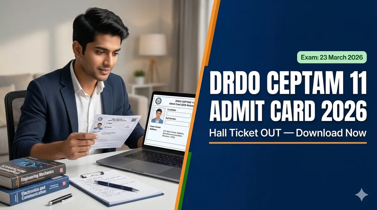 DRDO CEPTAM 11 Admit Card 2026