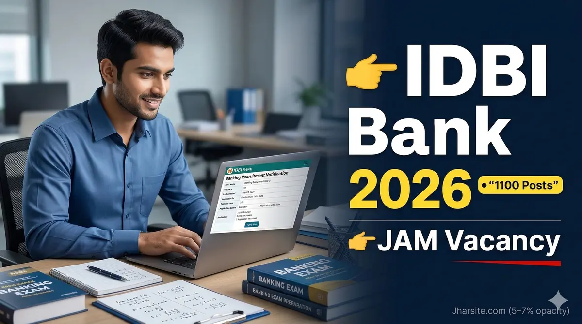 IDBI Bank JAM Recruitment 2026