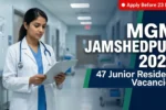 MGM Jamshedpur Junior Resident Recruitment 2026