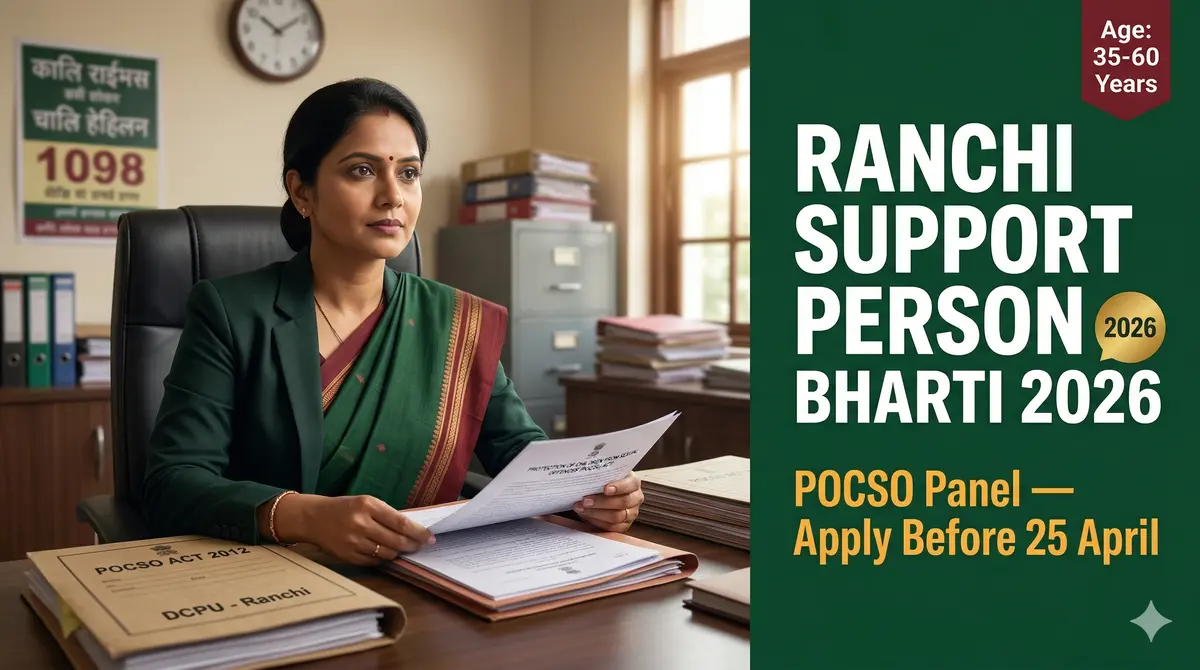 Ranchi Support Person Bharti 2026