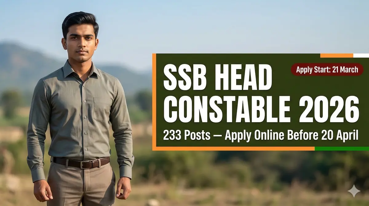 SSB Head Constable Recruitment 2026