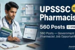 UPSSSC Pharmacist Recruitment 2026