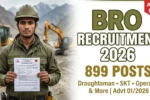 BRO Recruitment Advt 01/2026
