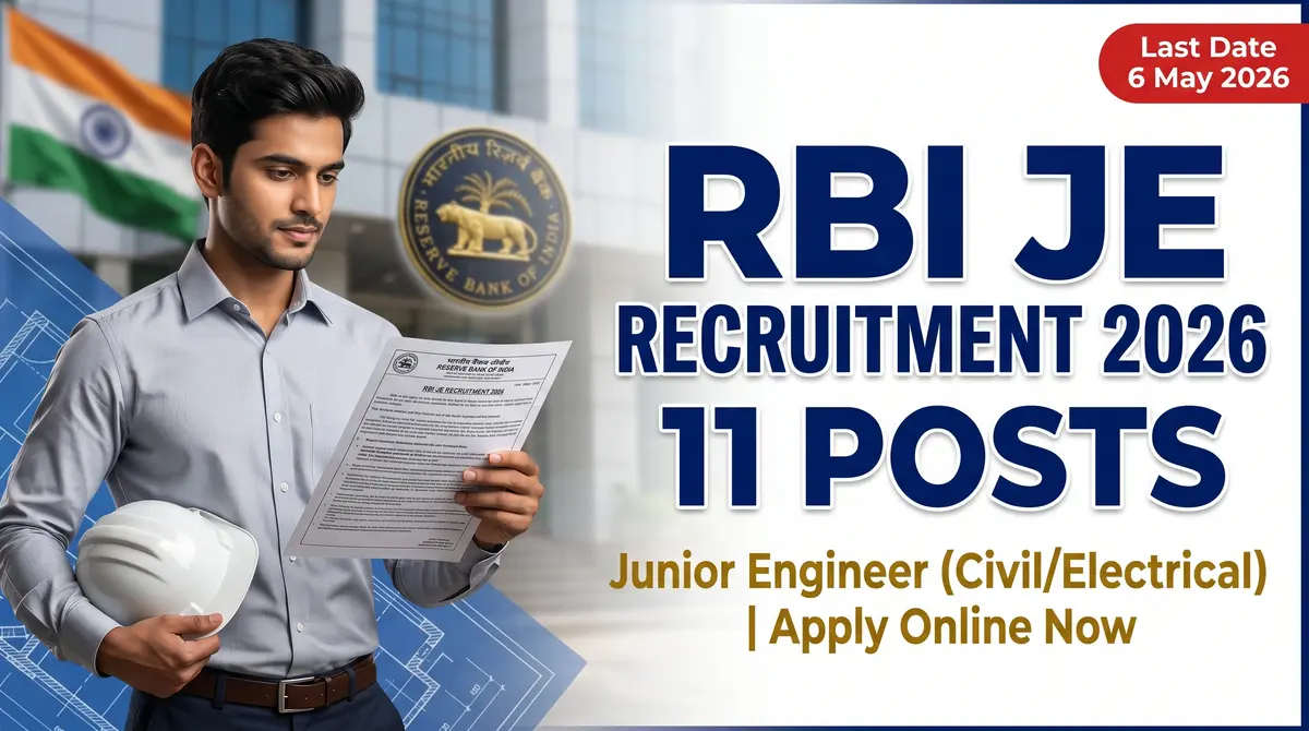 RBI JE Recruitment 2026