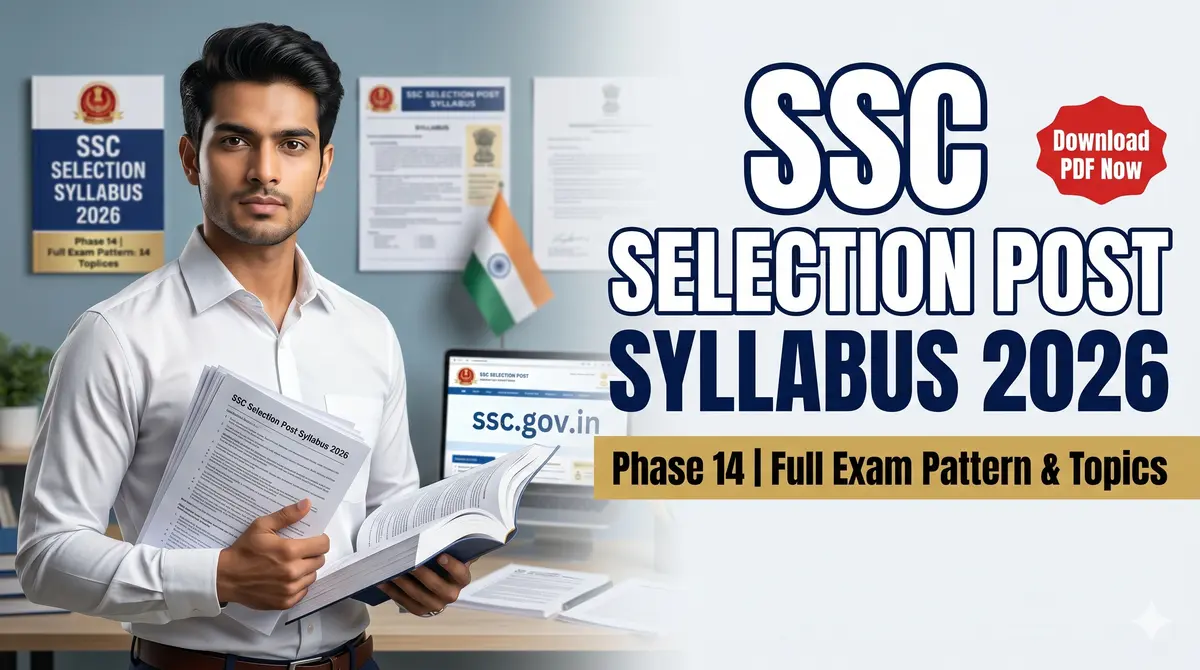 SSC Selection Post Syllabus 2026