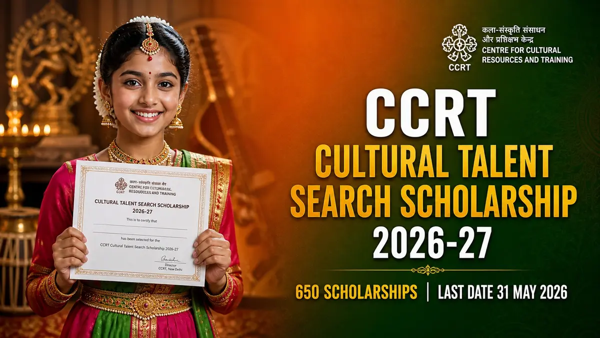 CCRT Cultural Talent Search Scholarship 2026-27