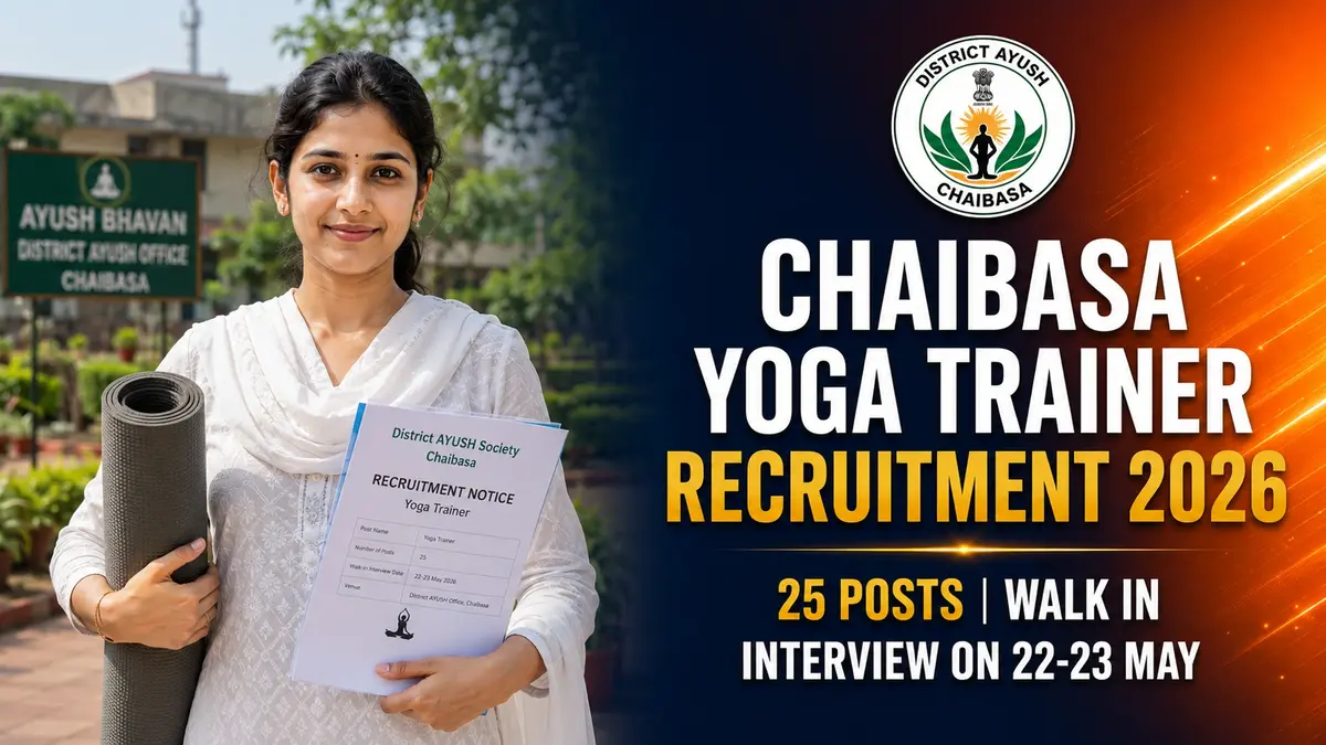Chaibasa Yoga Trainer Recruitment 2026