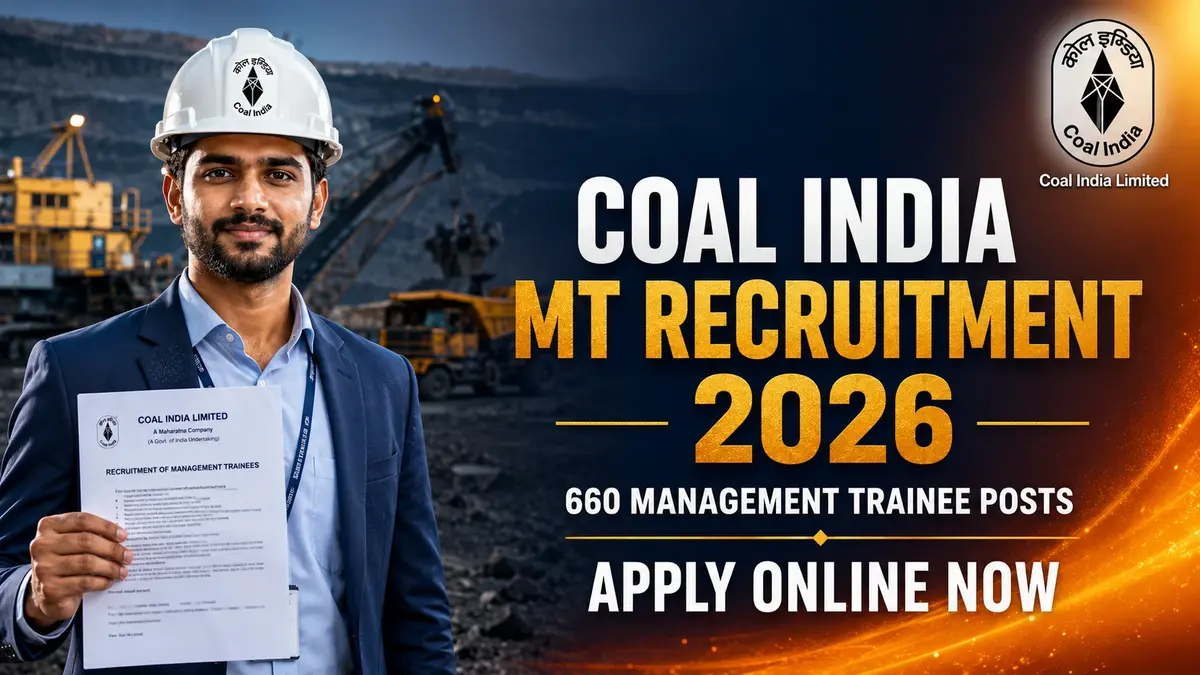 Coal India MT Recruitment 2026